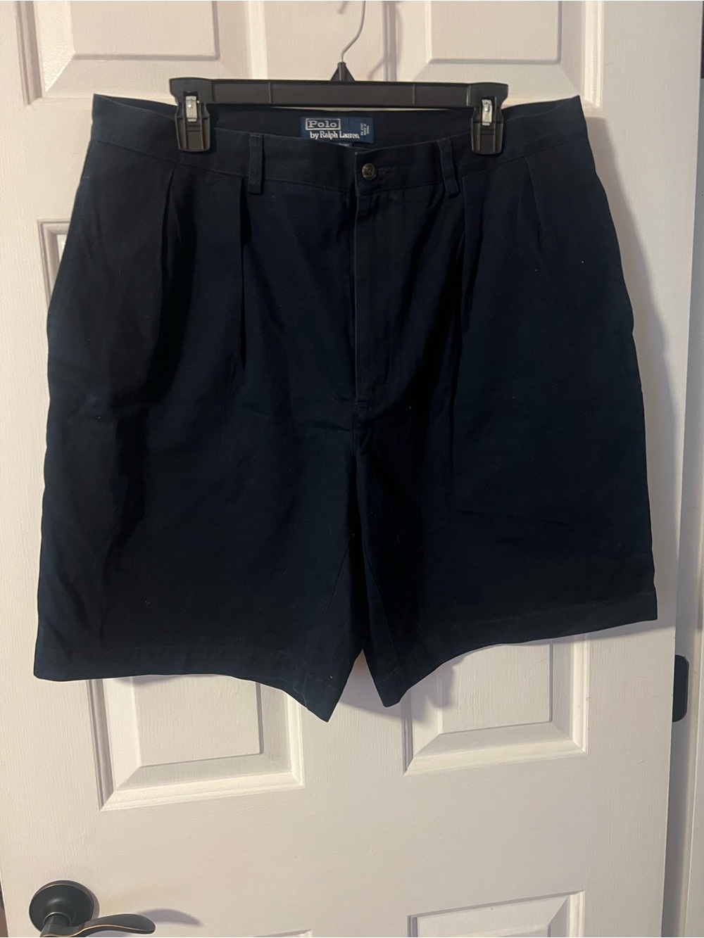 Ralph Lauren Men's Navy Flat Front Shorts